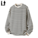 上衣 2026春秋宽松打底衫 5cm FIVECM帅气条纹圆领套头卫衣男士