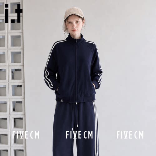 it5cm秋季女款条纹长袖卫衣