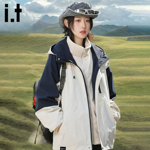 i.t三合一防风防水冲锋衣外套