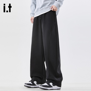 it：fivecm弯刀裤子男款春秋季直筒裤宽松休闲裤男士新款运动裤男