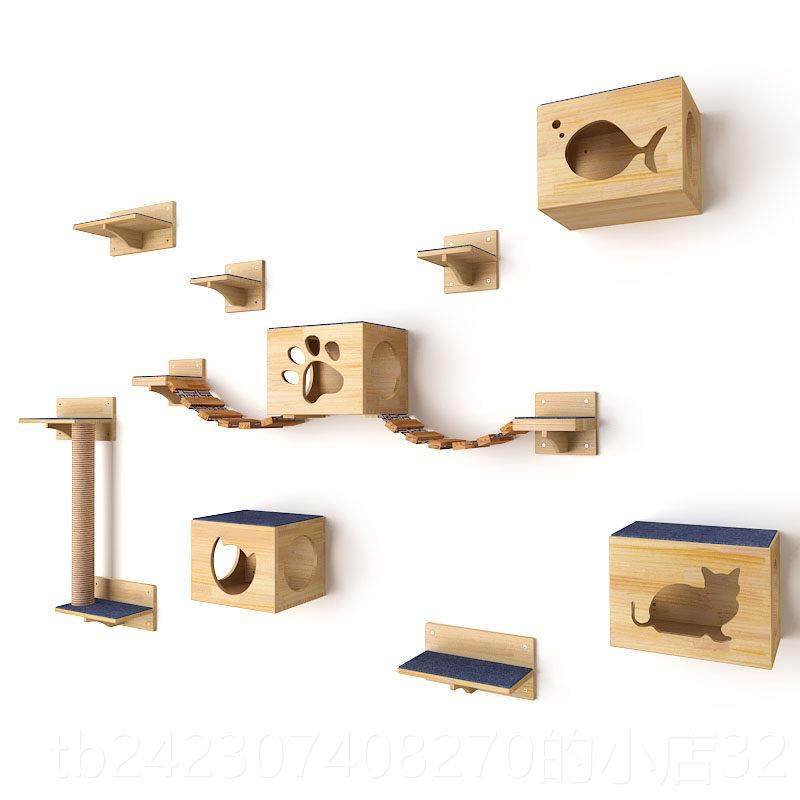 正品choin太空舱实木爬猫架墙挂式墙壁式猫猫窝树跳台猫别墅p出口,宠物/宠物食品及用品,猫爬架,淘宝优惠券,粉丝福利购,淘宝优惠卷