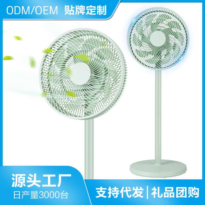 定制电风扇台地扇立式落地扇家用平板循环风扇15页大风量摇头风扇