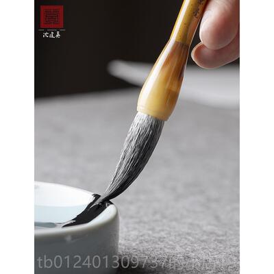 高档建英毛笔业兼毫毛笔套装国画书法羊毫文专房四宝善琏湖笔中楷