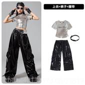 高档爵士潮舞童服装 酷台时髦嘻哈街舞潮服女孩模特舞走秀女儿童演