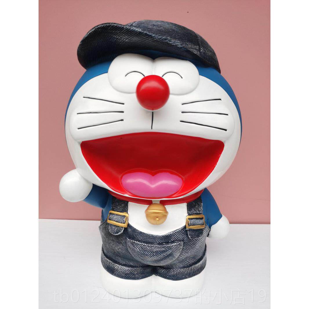 高档摔创意大号超叮当猫成人儿童存钱不怕蓝胖子储蓄罐罐桌面摆件