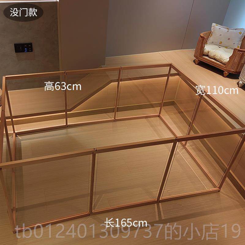高档蘑菇宠物实栏木狗透围栏拼接隔离栅狗笼小型犬专用狗室内明围