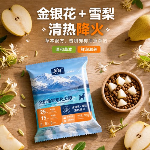 美督全价全期膨化狗粮低敏好消化