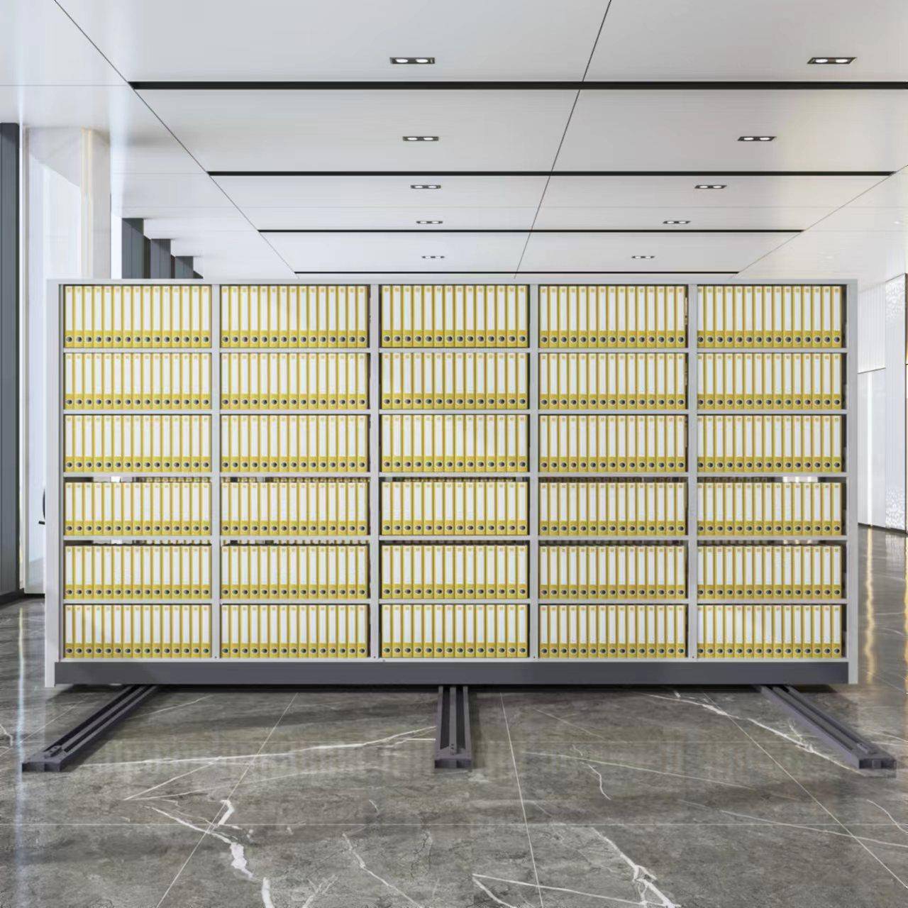 能密集架档室电动案手摇移动密集架mjj智能可移动柜子手摇智式档