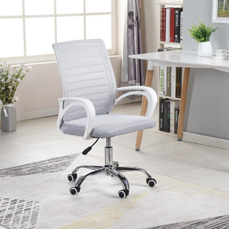 电脑椅家用舒13532959坐适办公椅子久简约学生靠背公升转办椅学习