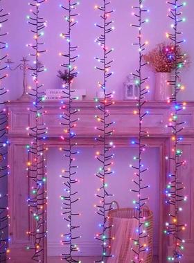 E流D星雨鞭炮流水灯蚣瀑布灯蜈灯NSG园林装饰灯道路绿化L树灯