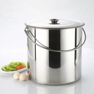 不钢提桶桶不锈钢水汤117桶粥桶不锈钢桶带盖幼盖儿园可用带手锈