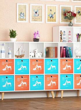 7W定做SAB书柜架简整墙格子柜约自物由组合柜子书储柜多层收纳木