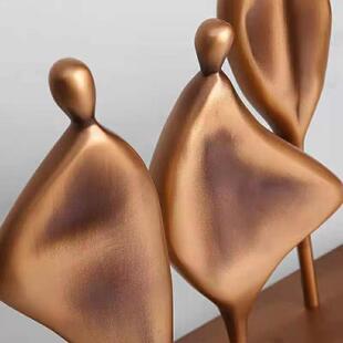 意式极简树脂LSZ0431抽象物雕塑件摆人样柜板房售楼部客厅电视茶