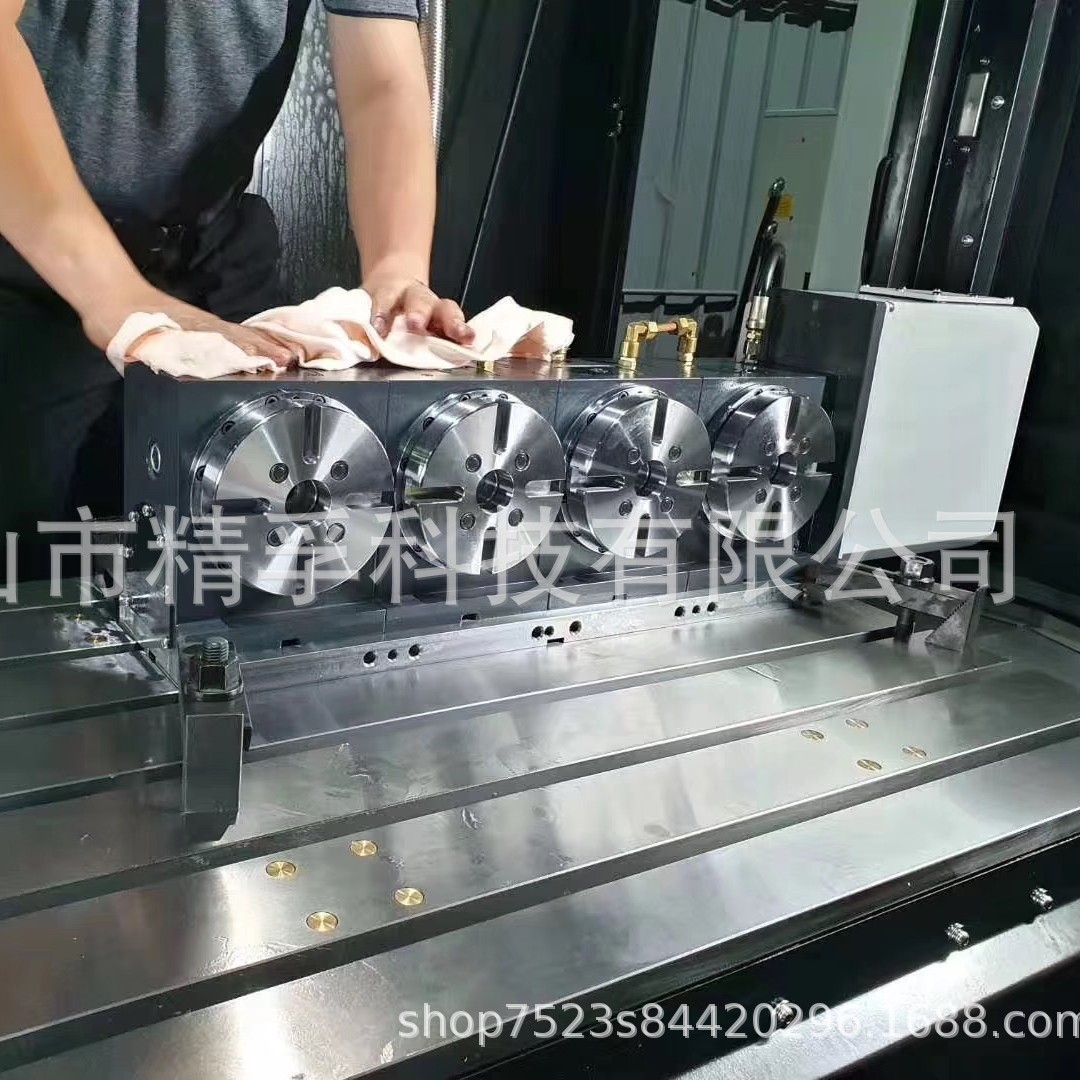 多工位四轴数控分度盘双连头