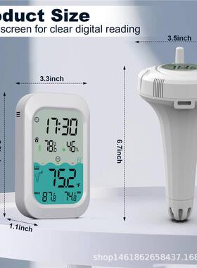 EST鱼EK泳池M水温监控无线浮漂式浴缸水鱼LCE缸塘水温计池CP02