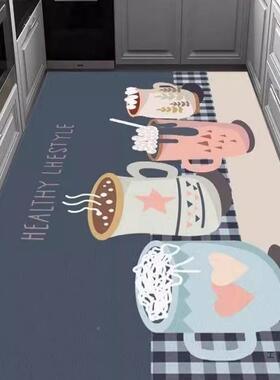 厨房滑地垫耐防水地垫硅垫藻泥脚脏子满铺尺寸防F99T7SH8浴室地毯