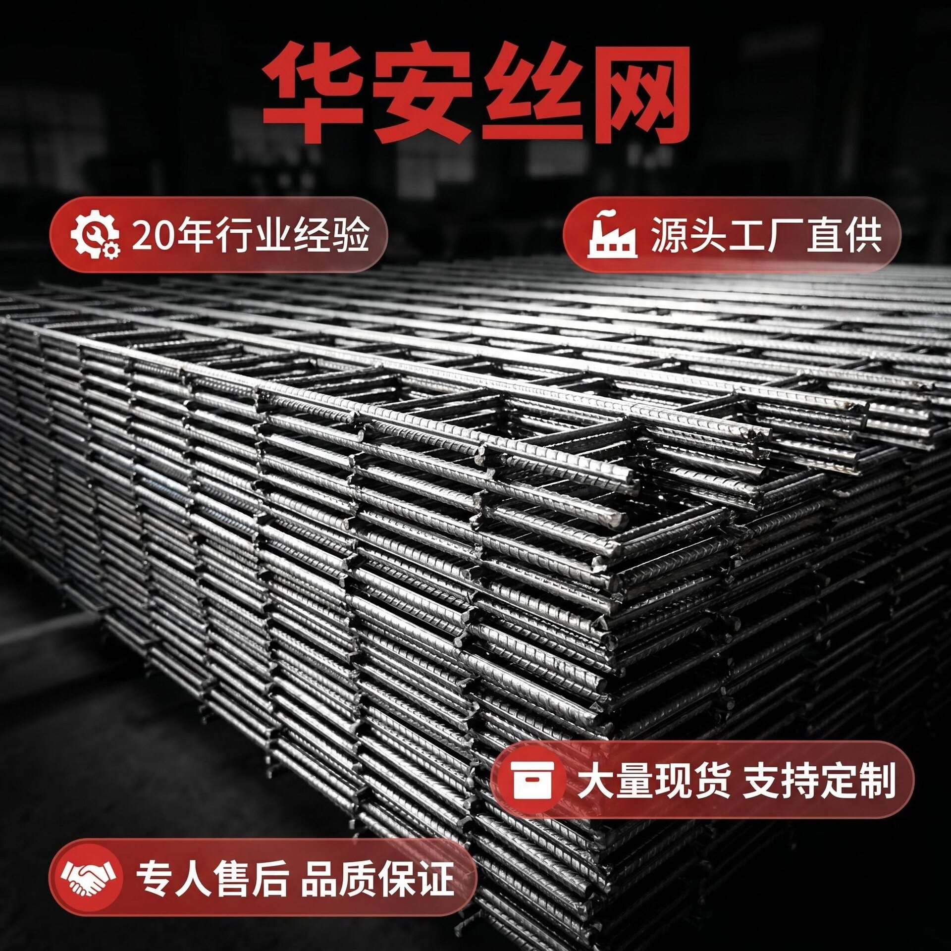 广东珠三角建筑网片镀锌铁丝电焊网水泥地基墙体防裂网地暖钢筋网