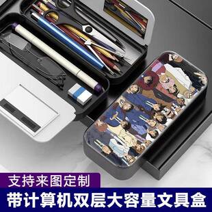 名侦探柯南文具盒日南漫怪盗柯。。。。多功能笔袋小学男生大容量