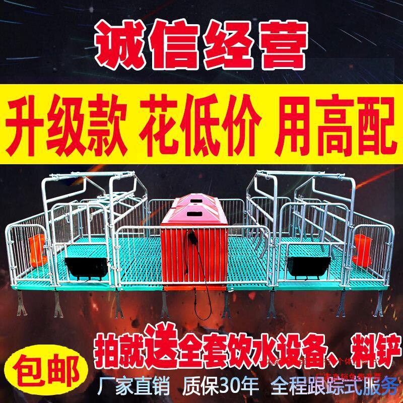 养猪场母猪产床保育限位一体