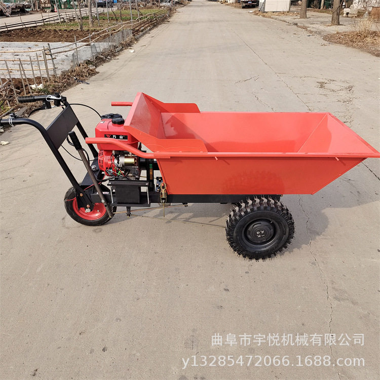 农用汽油手推车工地爬坡搬运