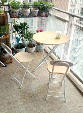 简易折叠椅组合便餐桌桌携摆摊桌家用吃饭桌子代小圆桌F5M57HT8阳