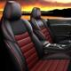 座专ULQ长安CS5专用舒车适耐磨皮革全包围椅套四季 通用五座汽车坐
