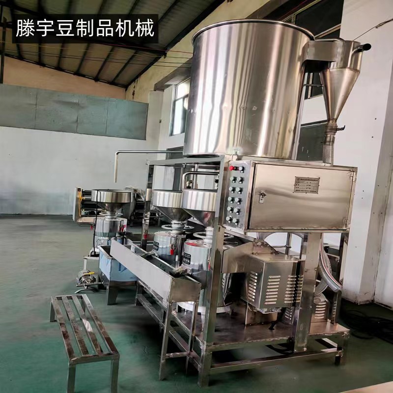 商用打浆机厂大型黄豆磨浆机组自动两联磨浆机 三连磨浆机