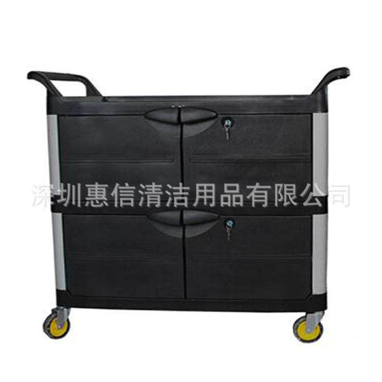 231超宝D-013柜A小号纳多用途三手推车服务层车收餐车收车带门手
