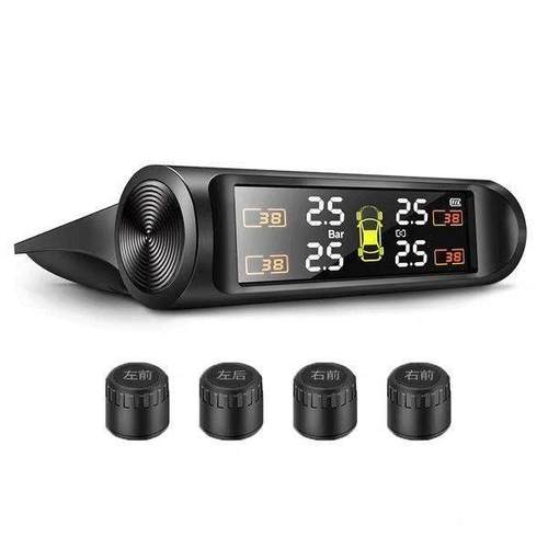 太阳766能胎压监p测器外置内测置监胎温胎压tms数显汽车轮胎系统