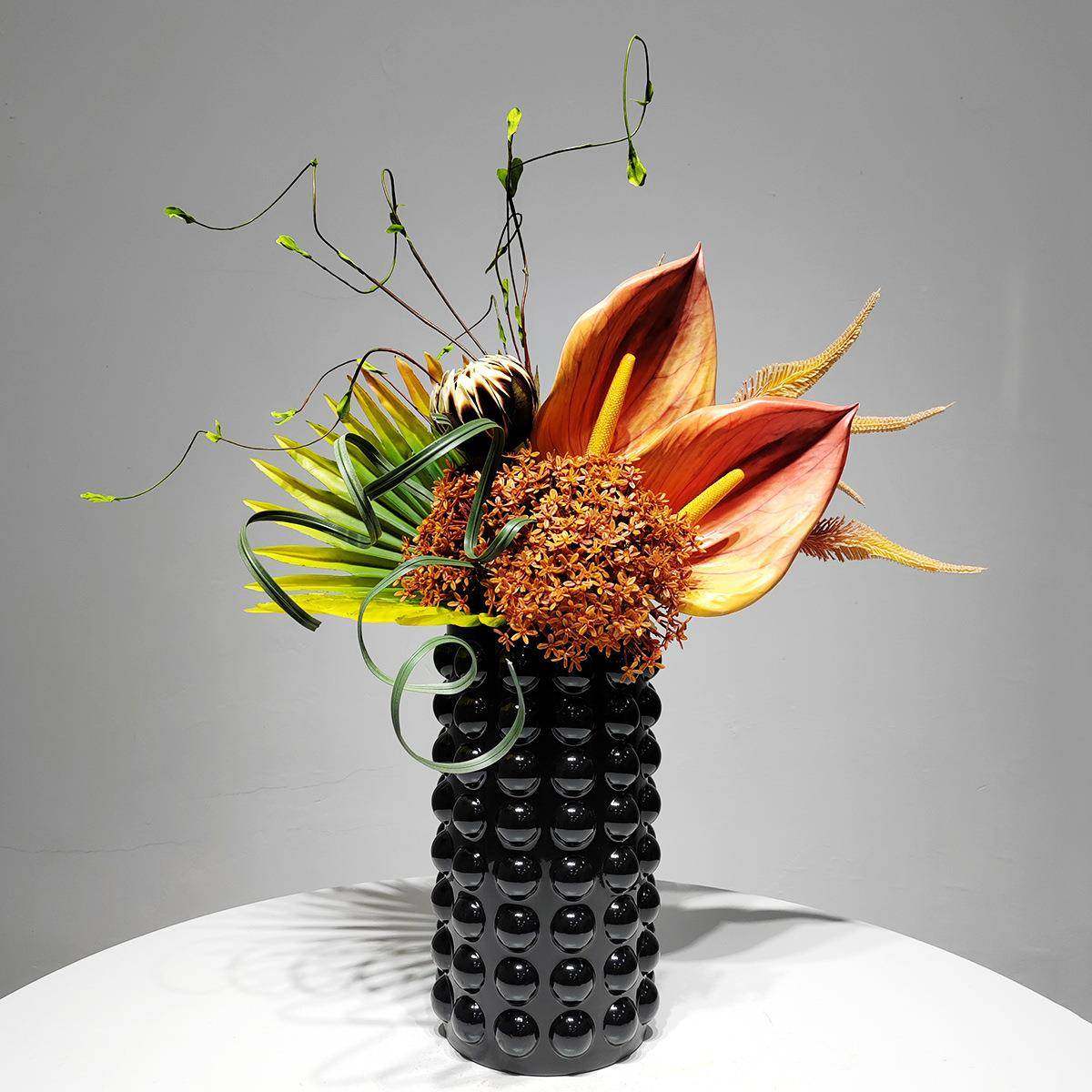 现代简BJK处轻奢仿板真艺摆件售楼洽谈桌样间电视柜茶几花酒店装,鲜花速递/花卉仿真/绿植园艺,仿真花,淘宝优惠券,粉丝福利购,淘宝优惠卷