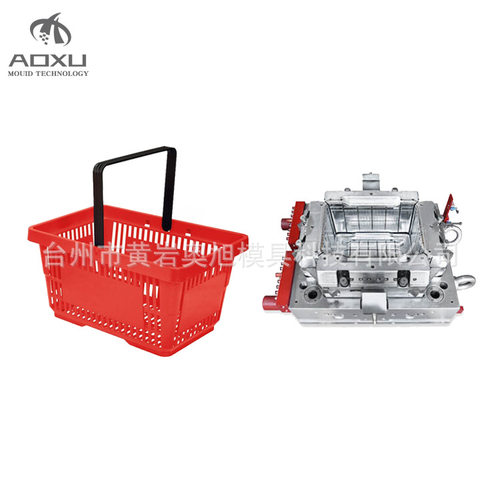 奥旭模具日用品塑料购物篮模具