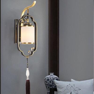 直新中壁灯19866客厅楼梯过道别卧室长销条背明墙灯中国风墅LE式D