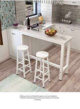 A1高0L红酒桌子客桌厅吧台白色能612家用靠墙餐桌椅靠墙脚桌多功