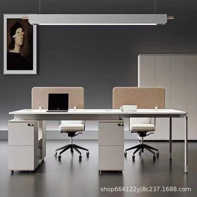 员工办公桌职员桌工约位组合现代时尚高端设计师7322简46人位