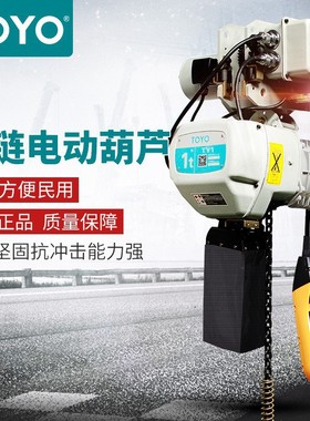 chain hoist日本东洋380v链条式起重机1吨3米提升机 环链电动葫芦