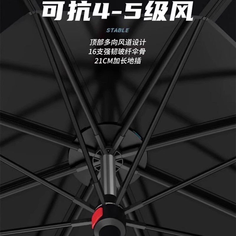 钓鱼伞大钓伞户外遮阳专用雨伞2024新款加厚防晒雨新型拐杖伞