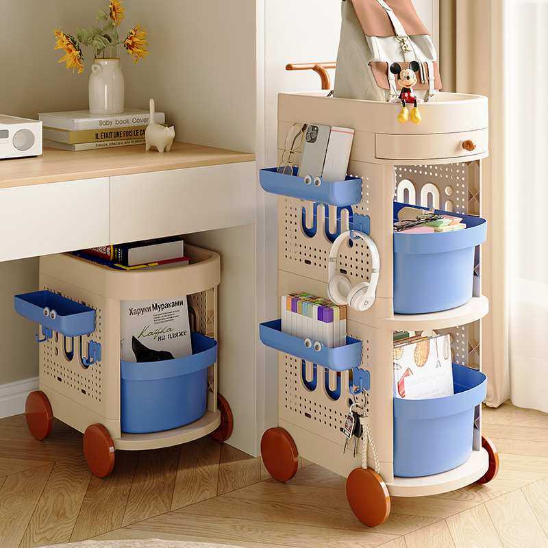 书包置物架落地可移动收纳小推车多功能书本家用多层桌下书架柜子,模玩/动漫/周边/娃圈三坑/桌游,模型制作工具/辅料耗材,淘宝优惠券,粉丝福利购,淘宝优惠卷