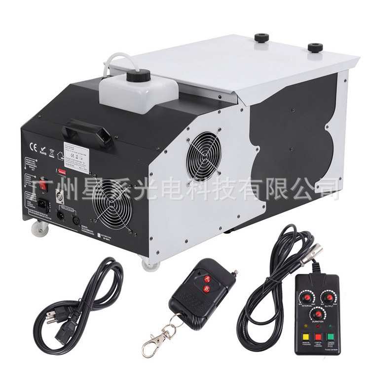 厂家供应婚庆演出专用席地喷遥控DMX512控制3000W地烟机