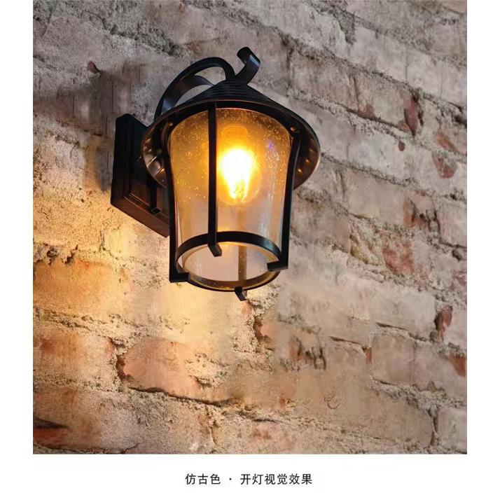 户外壁灯防水庭院灯欧式别墅大门墙壁灯接电款田园风格阳台露台壁