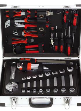 139PCS铝筒五金工具组XKT合家用套汽车修理机械装配随车铝制箱拉