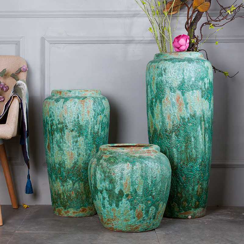 家居玄关转角大摆件 陶瓷罐子 干花花插 0.4/0.6/0.8米中式大花瓶,3C数码配件,摄像机配件,淘宝优惠券,粉丝福利购,淘宝优惠卷