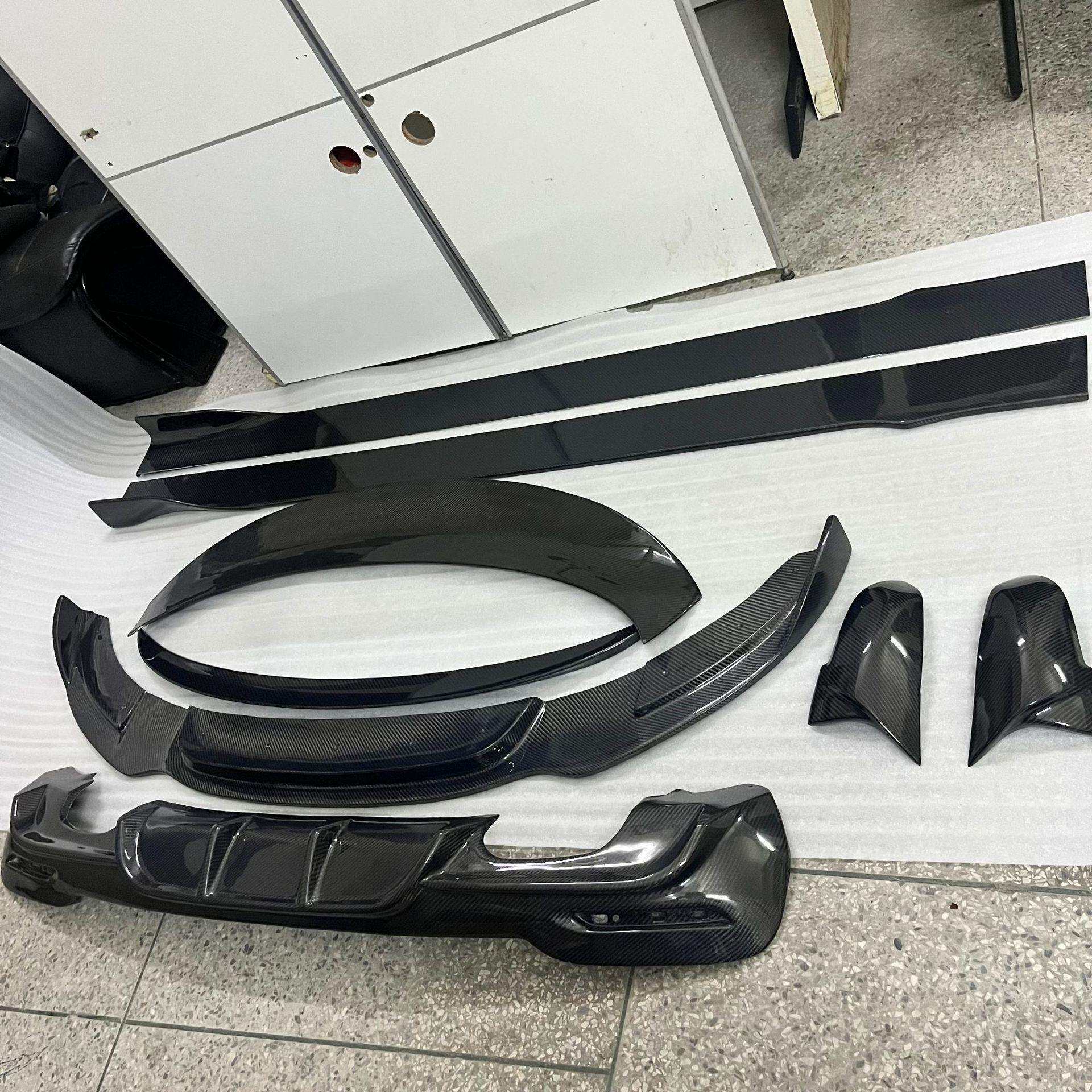 适用于F34宝马3系GT320i330im运动版改装碳纤维前唇侧裙后唇尾翼