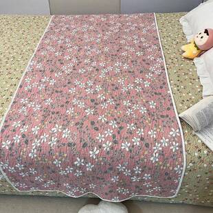大尺寸双面纯棉床盖全棉学生宿舍家用床垫可机洗床单夹棉可铺沙发