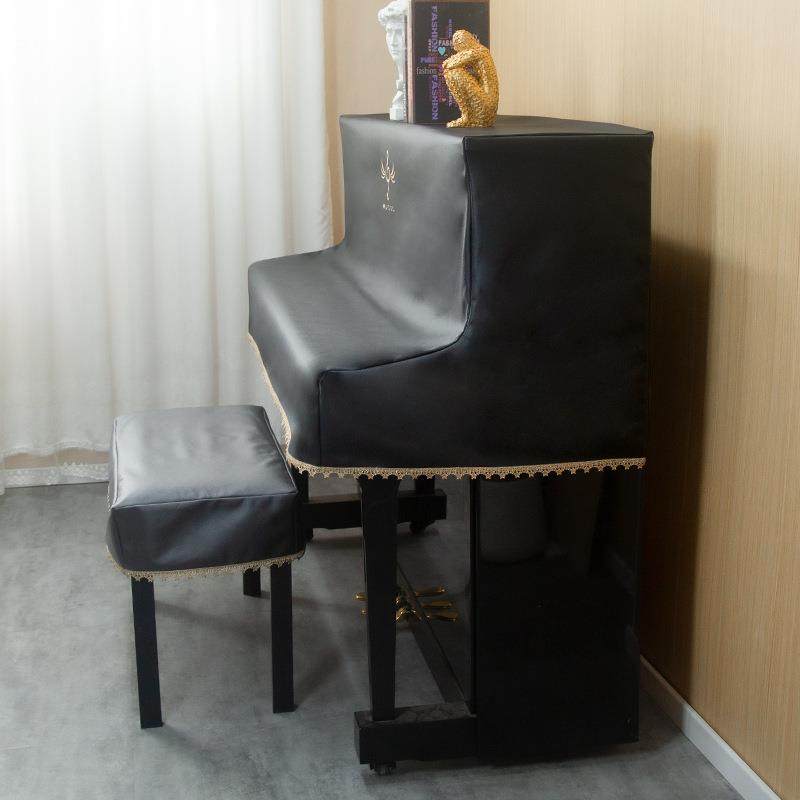 钢琴防尘罩感轻奢钢琴套全罩盖巾简约钢琴盖布钢琴罩aω单人凳aω