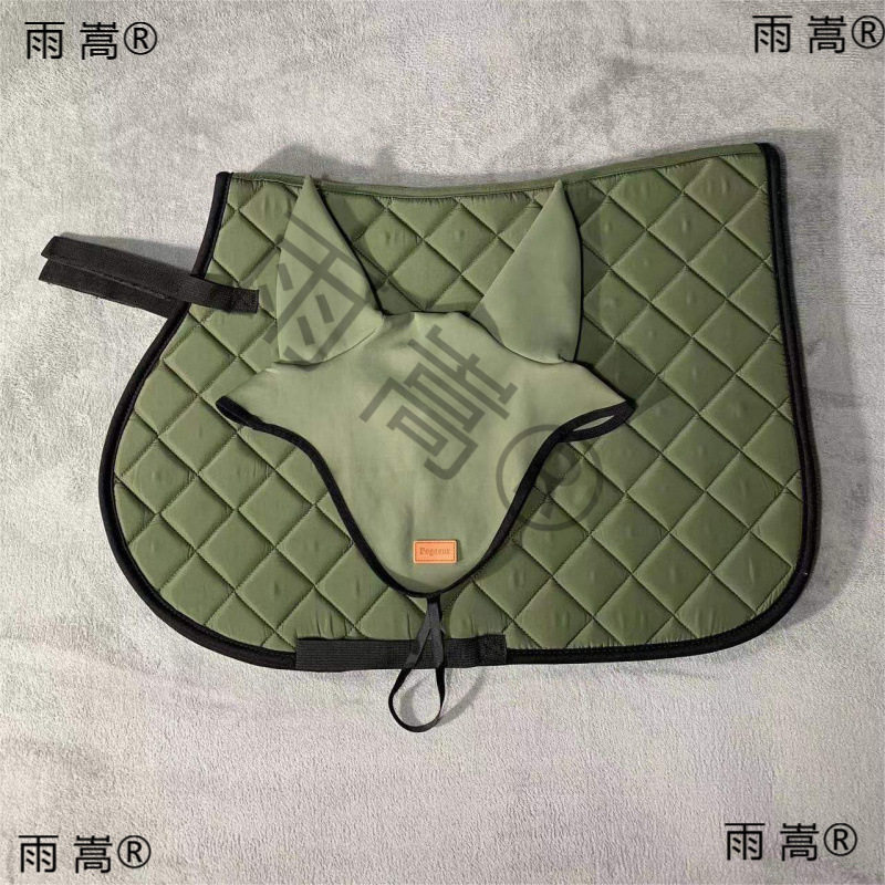 马鞍垫耳罩套装马鞍配件英式马具汗垫马耳罩TNS马具马术用品骑马