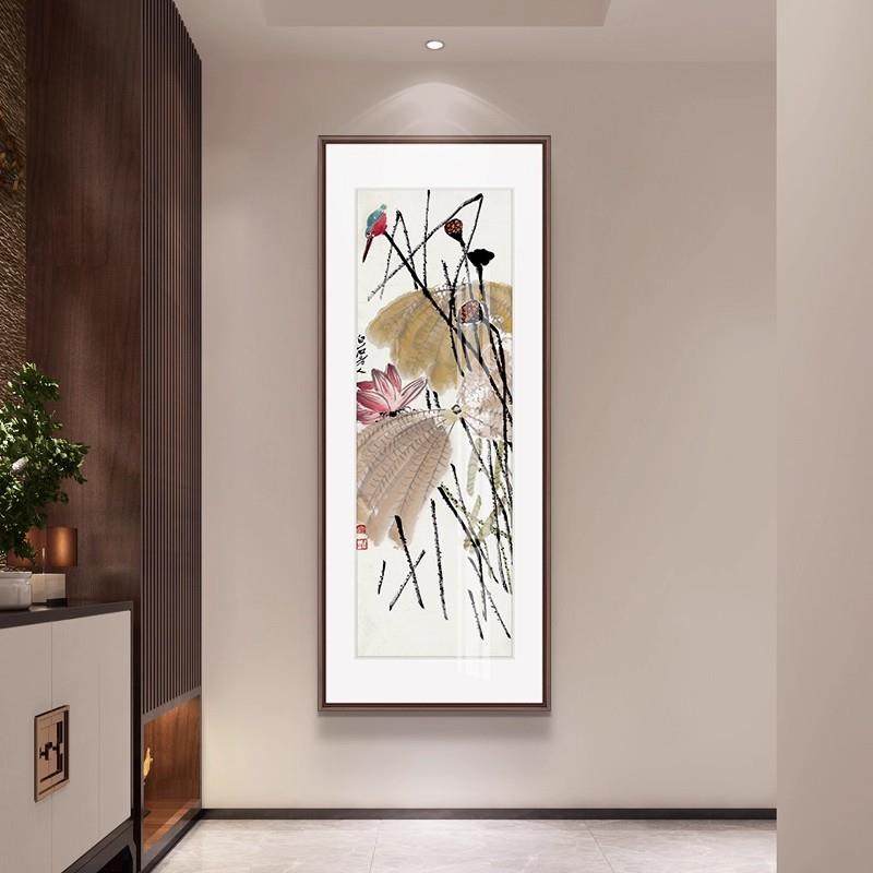 齐白石新中式多子多福寓意好玄关装饰画过道走廊尽头入户实木挂画,家居饰品,现代装饰画,淘宝优惠券,粉丝福利购,淘宝优惠卷