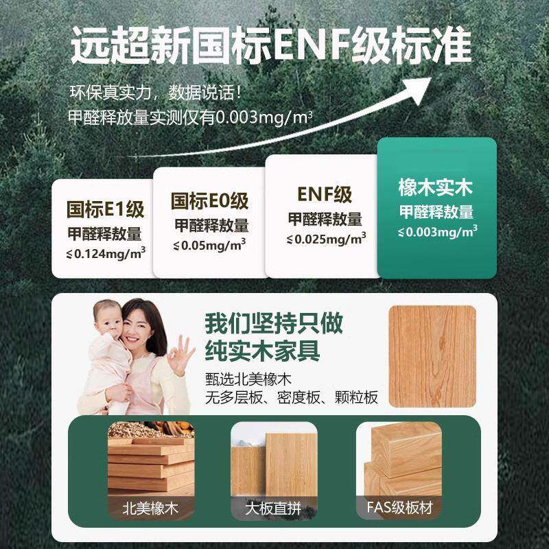 中古风全实木推拉门衣柜家用卧室2024新款橡木胡桃色储物柜子