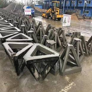 透水框架模具护岸工程预制混凝土防浪石定型模板四角空心块钢模具