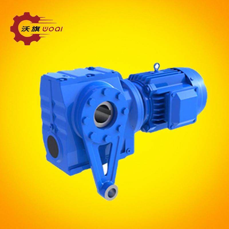 沃旗齿轮箱SCW97-Y4/6P-182.42-1ZA-W1蜗轮蜗杆斜齿轮减速机