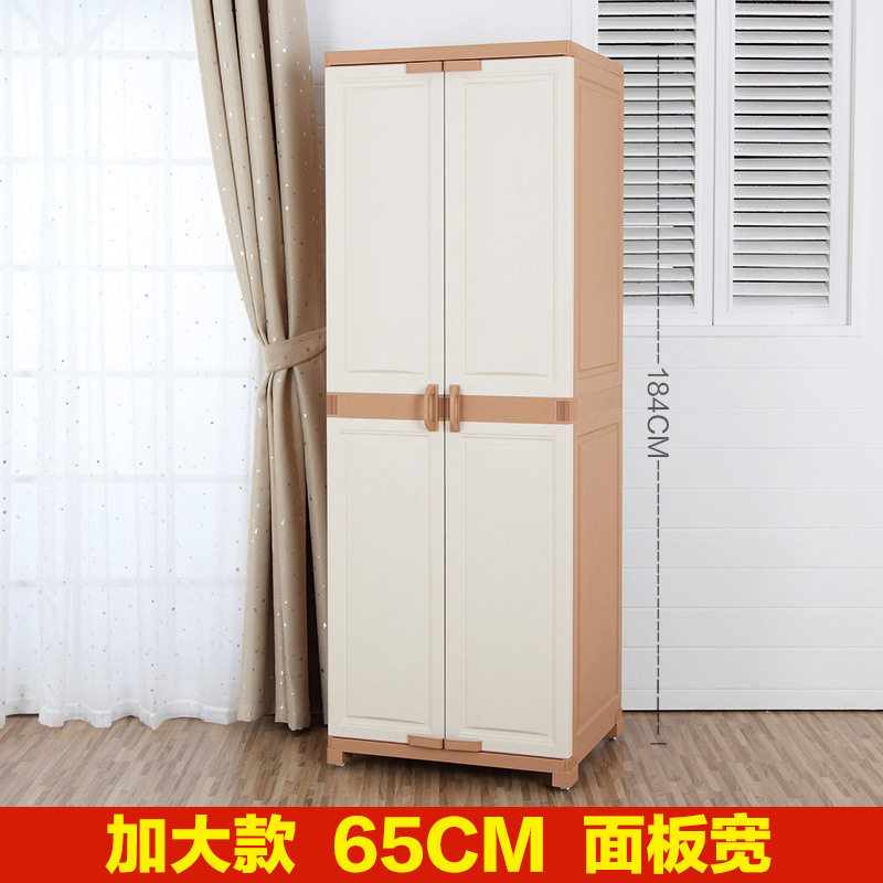双开门塑料环保简易衣柜
